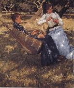 Henry Herbert La Thangue In the Orchard oil painting picture wholesale